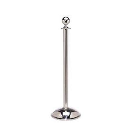 Ball Top Silver Stanchion Pole