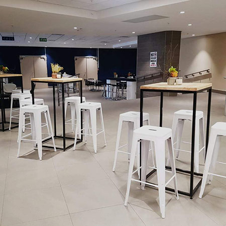 Square Steel Frame Cocktail table - Image 2