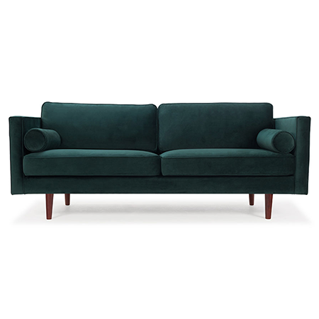 Harper 3 seater Green Velvet