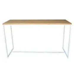 Steel Frame Rectangular Cocktail - Wood Top