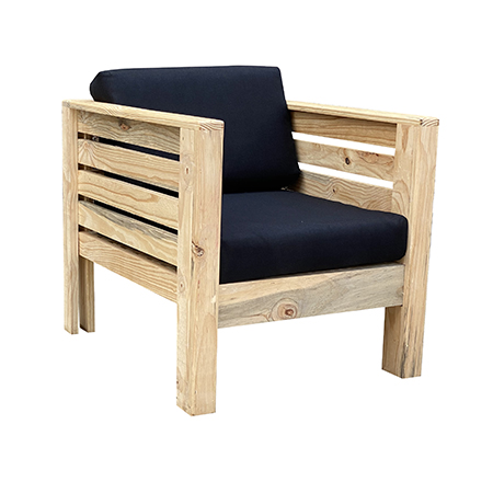 Pallet Single Couch -Black - Image 2