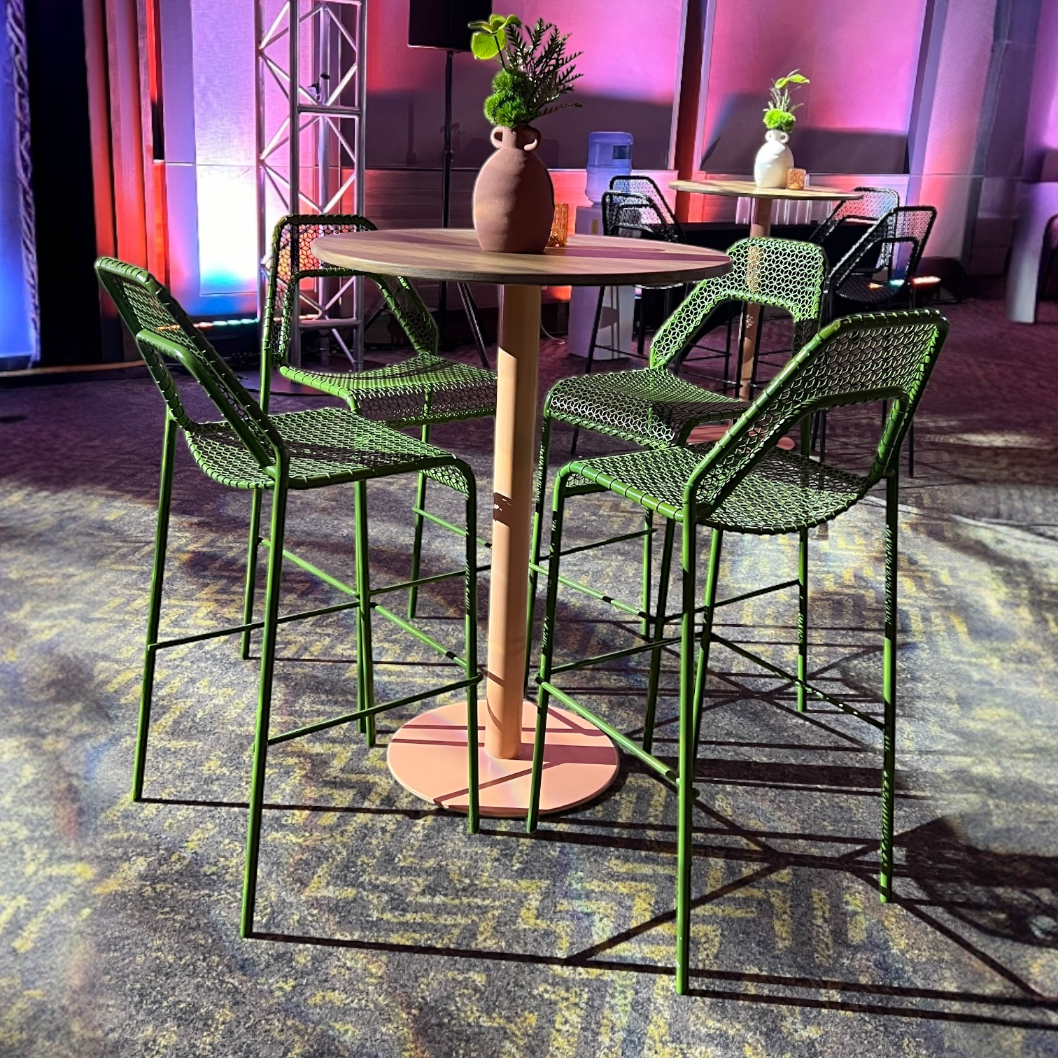 Disc Cocktail Table - Oak Top - Image 3