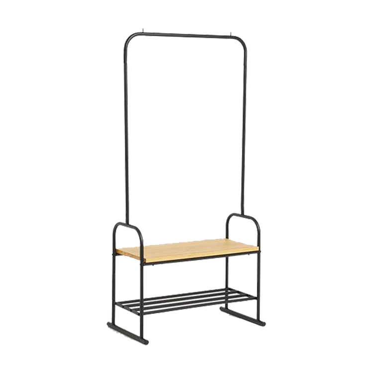 Clothing Rail - Iron and Bamboo - Image 2