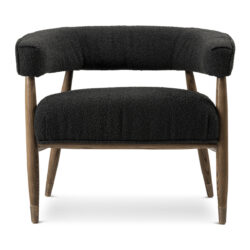 Alpha Occasional Chair Black Boucle
