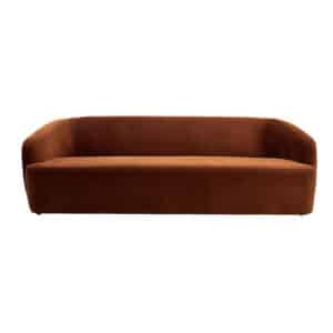 Pale 4 Seater Couch - Rust