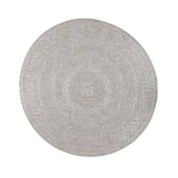 Whirlpool Round Outdoor Rug in Feather