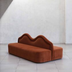 Khloé Rust Island Sofa - 6 Seater