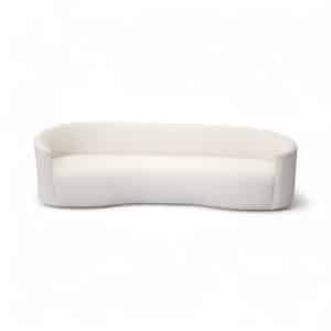 Victoria Curve 4 Seater Couch - Neutral