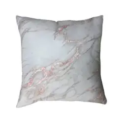 Marble Grey with Rose Gold - Cushion