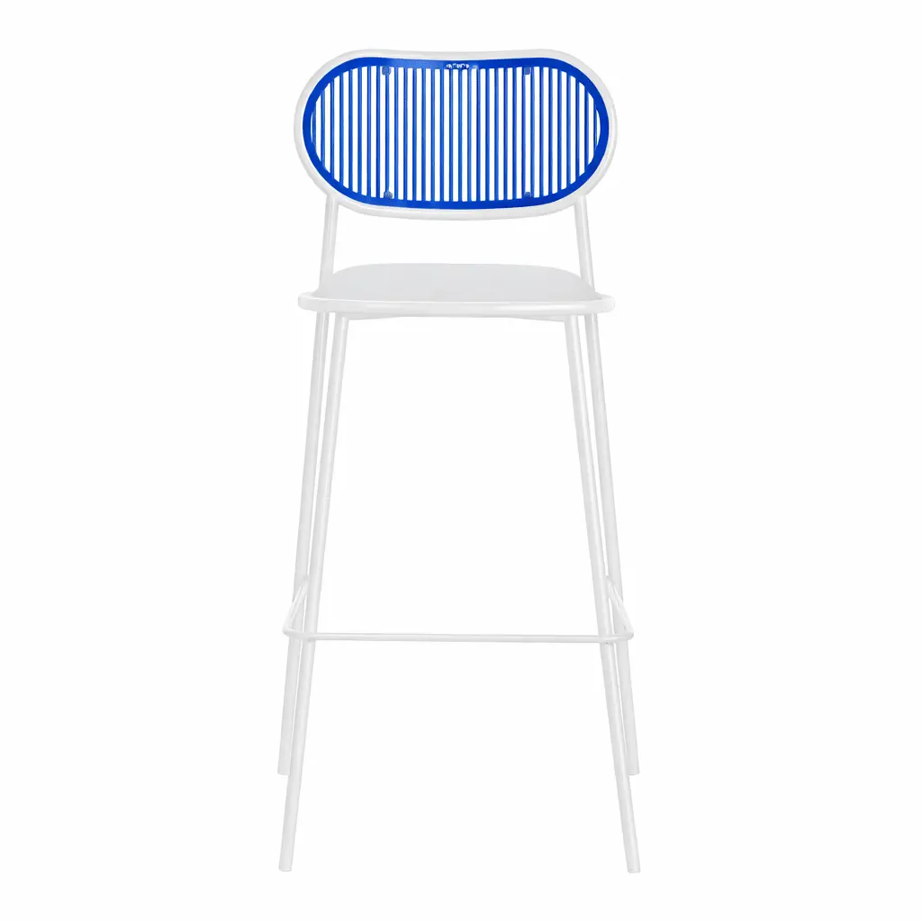Halo Bar Stool - White custom back - Image 2
