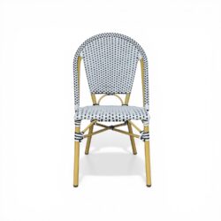 French Bistro Dining Chair - Black and White
