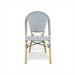 French Bistro Dining Chair - Black and White