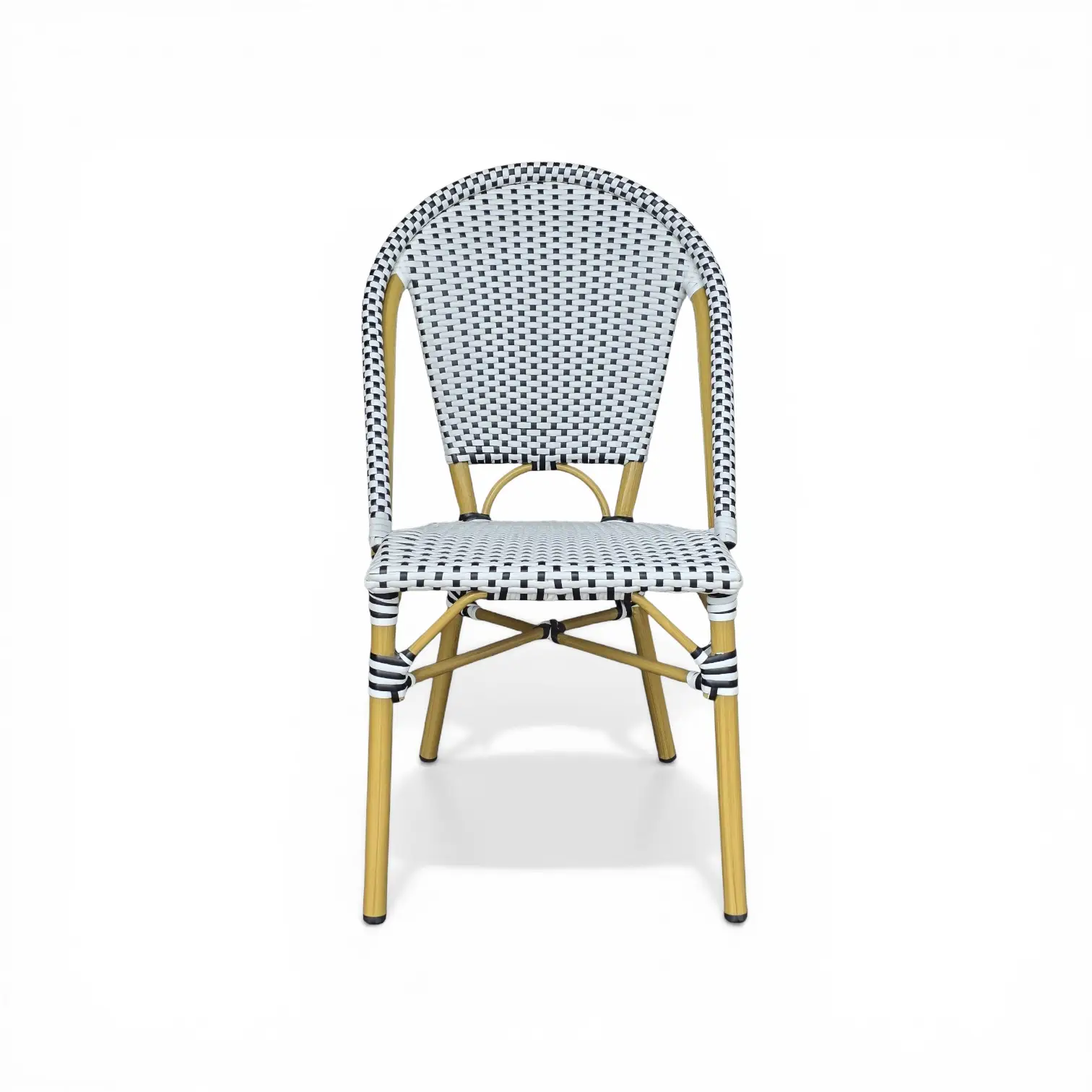 French Bistro Dining Chair - Black and White