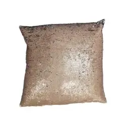 Reversible Sequin Cushion - Copper