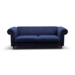 Chelsey 3 Seater Couch - Blue Stripe