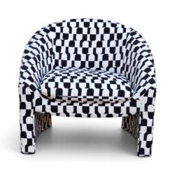 Mila Occasional Chair- Black and White