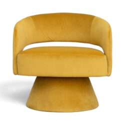 Olga Swivel Occasional Chair - Mustard
