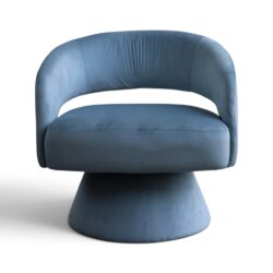 Olga Swivel Occasional Chair - Pale Blue