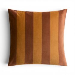 Striped velvet Mustard yellow - Cushion